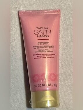 Mary Kay Satin Hands Shea Cream 3oz Blissful Pomegranate Moisturizer New Sealed